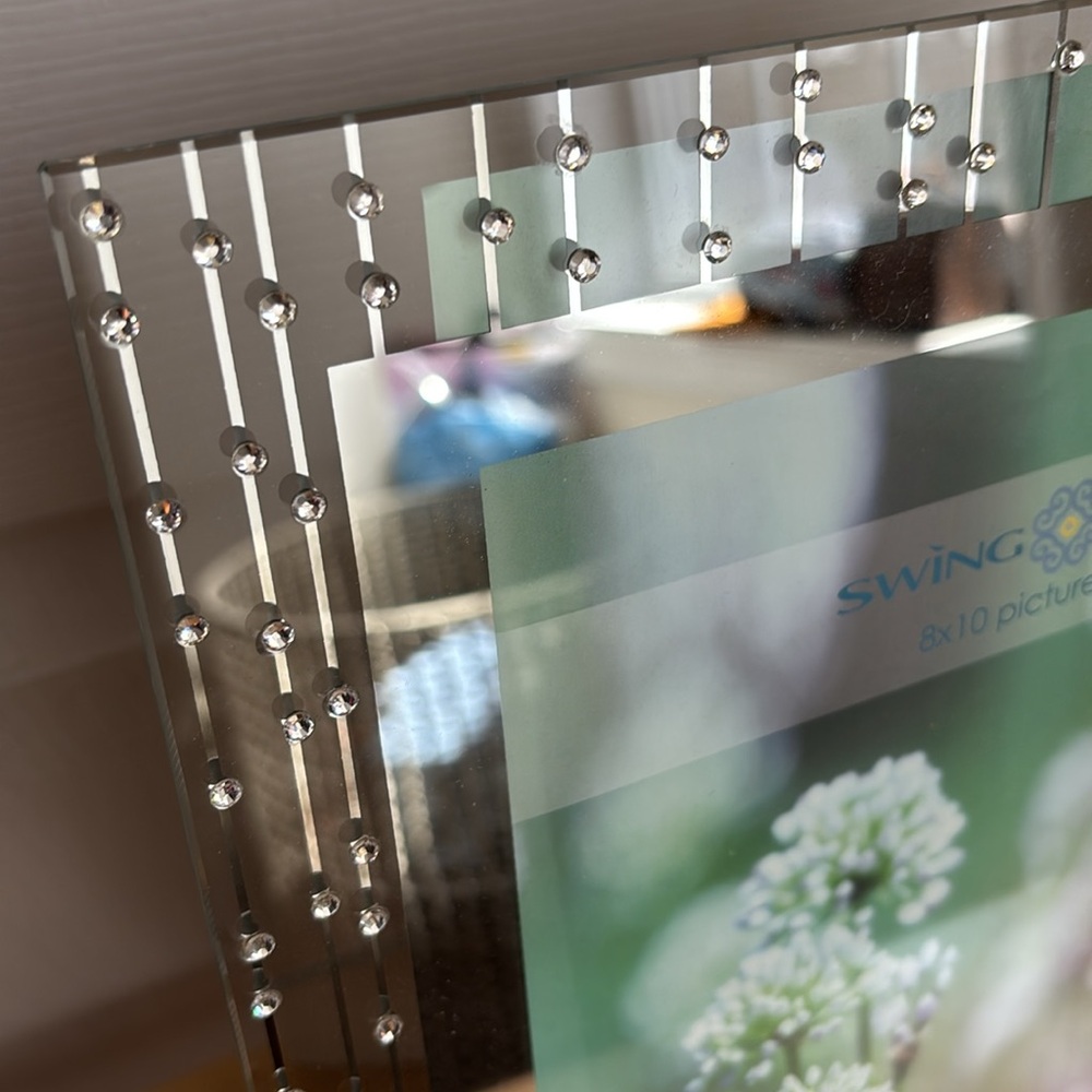 Swing Design Celestial Clear Glass Frame 11x13 fits 8x10 photo - Picture 2 of 9